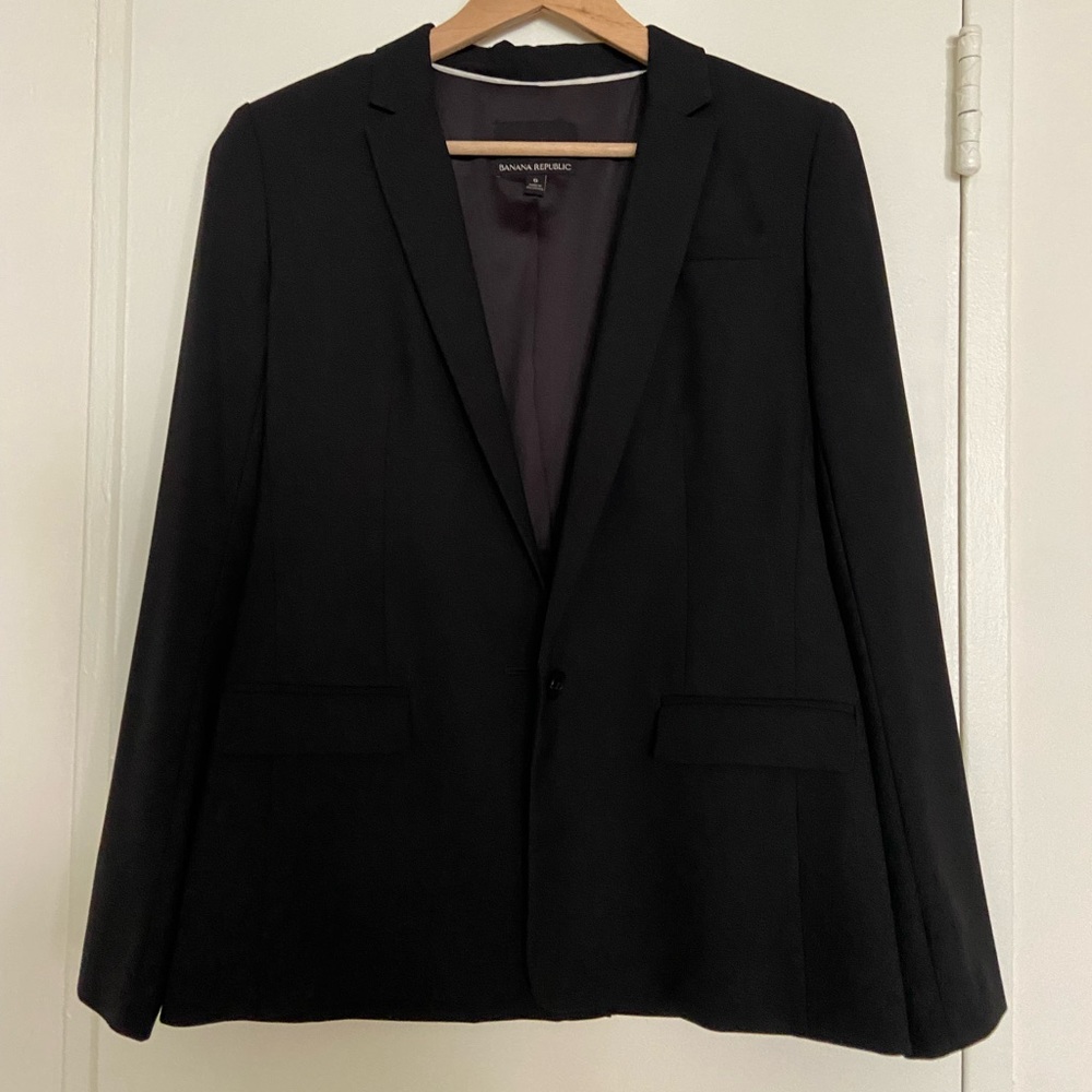 Banana Republic Black Suit Blazer